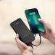 Dudao K15Max powerbank 30.000mAh med USB-C och Lightning kabel - 22,5W PD+QC - Svart