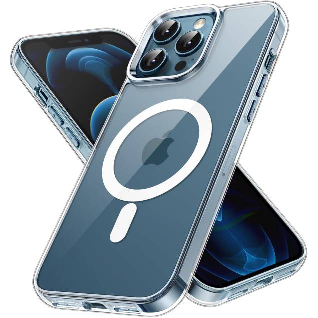 Extra skyddande iPhone 15 Pro MagSafe skal - Genomskinlig Extra skyddande iPhone 15 Pro MagSafe skal - Genomskinlig