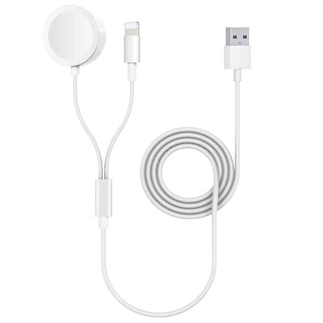 Kabel med iPhone oplader og Apple watch oplader fra Joyroom Kabel med iPhone oplader og Apple watch oplader fra Joyroom