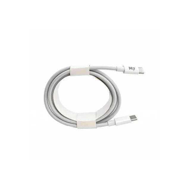 M7 tålig Mac / iPhone / USB-C PD 100W laddningskabel - vit - 2m M7 tålig Mac / iPhone / USB-C PD 100W laddningskabel - vit - 2m