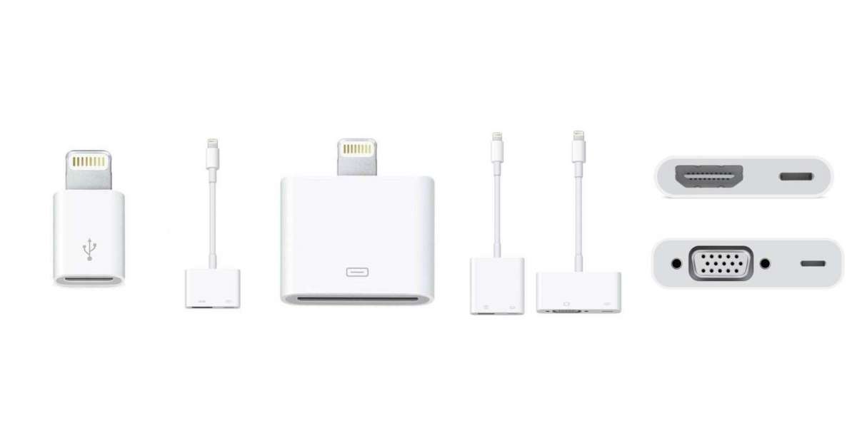 Adaptern för att ansluta iPad till projektorn